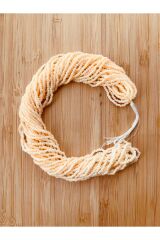 Renk: Degrade (alaca) 12 dizi kum boncuk Çekoslovakya (hapishane işi)boncuğu. Kavun içi.