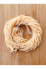 Renk: Degrade (alaca) 12 dizi kum boncuk Çekoslovakya (hapishane işi)boncuğu. Kavun içi.