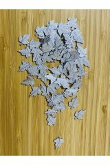 Gümüş Çınar Yaprağı Oya, Abiye, Halhal, Bileklik, Kolye. Pleksi Kalın Plastik El Işleme Pul. 20gr.