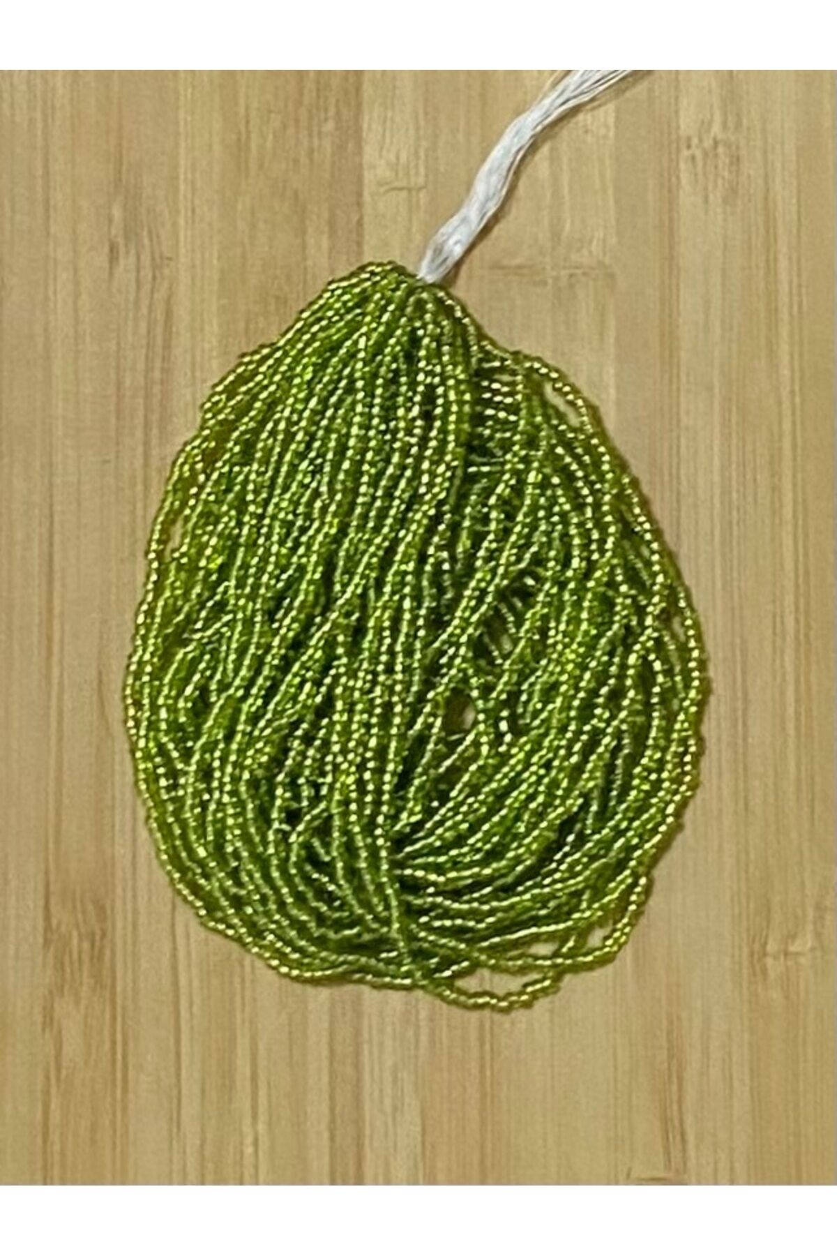 Renk: Kına Yeşili. Boncuk Çekoslovakya, Adana, Hapishane Işi, Iğne Oyası Ve Işleme Boncuğu 12dizi.