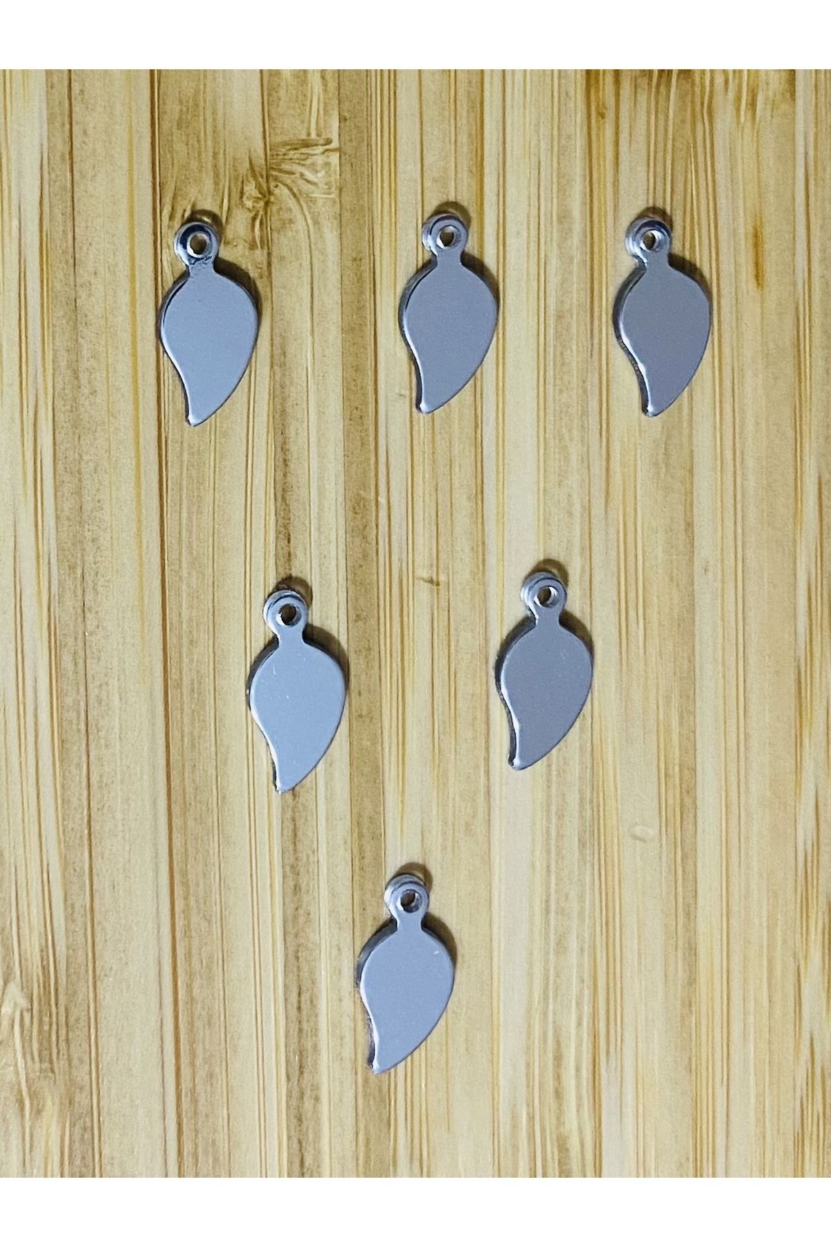 Gümüş Kulplu Mini Yaprak Oya, Abiye, Halhal, Bileklik, Kolye. Pleksi Plastik El Işleme Pul. 20gr