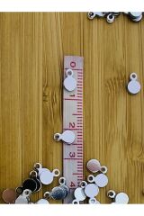 Gümüş Mini Kulplu Oya, Abiye, Halhal, Bileklik, Kolye. Pleksi (KALIN) Plastik El Işleme Pul. 20gr.