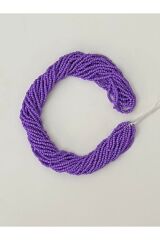 Renk: Koyu Lila.Kum Boncuk Çekoslovakya, Adana, Hapishane Işi, Iğne Oyası Ve Işleme Boncuğu 12dizi