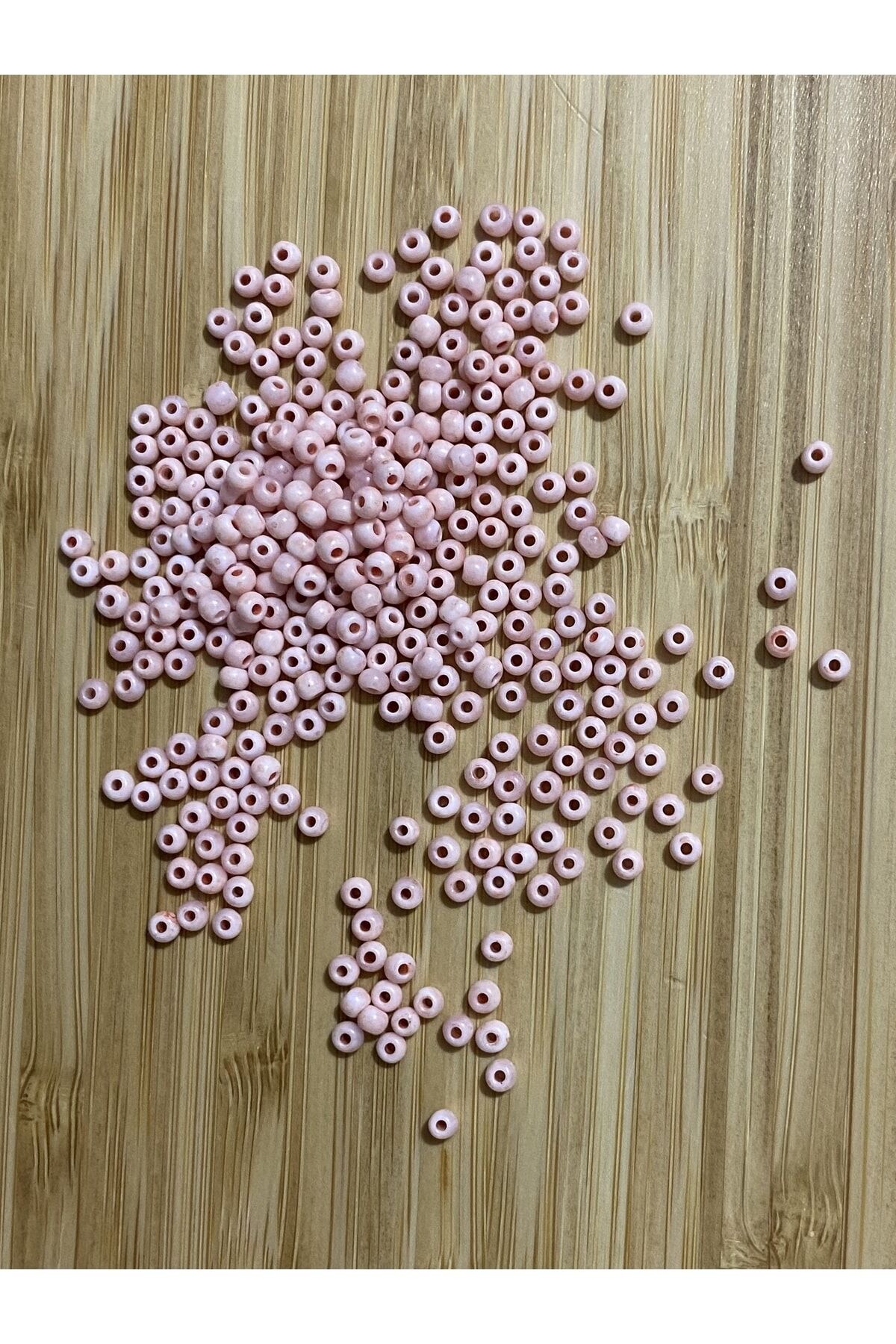 3mm Kum Boncuk. Açık Pudra.