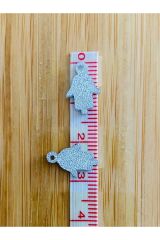 Papatya 10mm. Simli Gümüş Pleksi Kalın Pul. 20gr