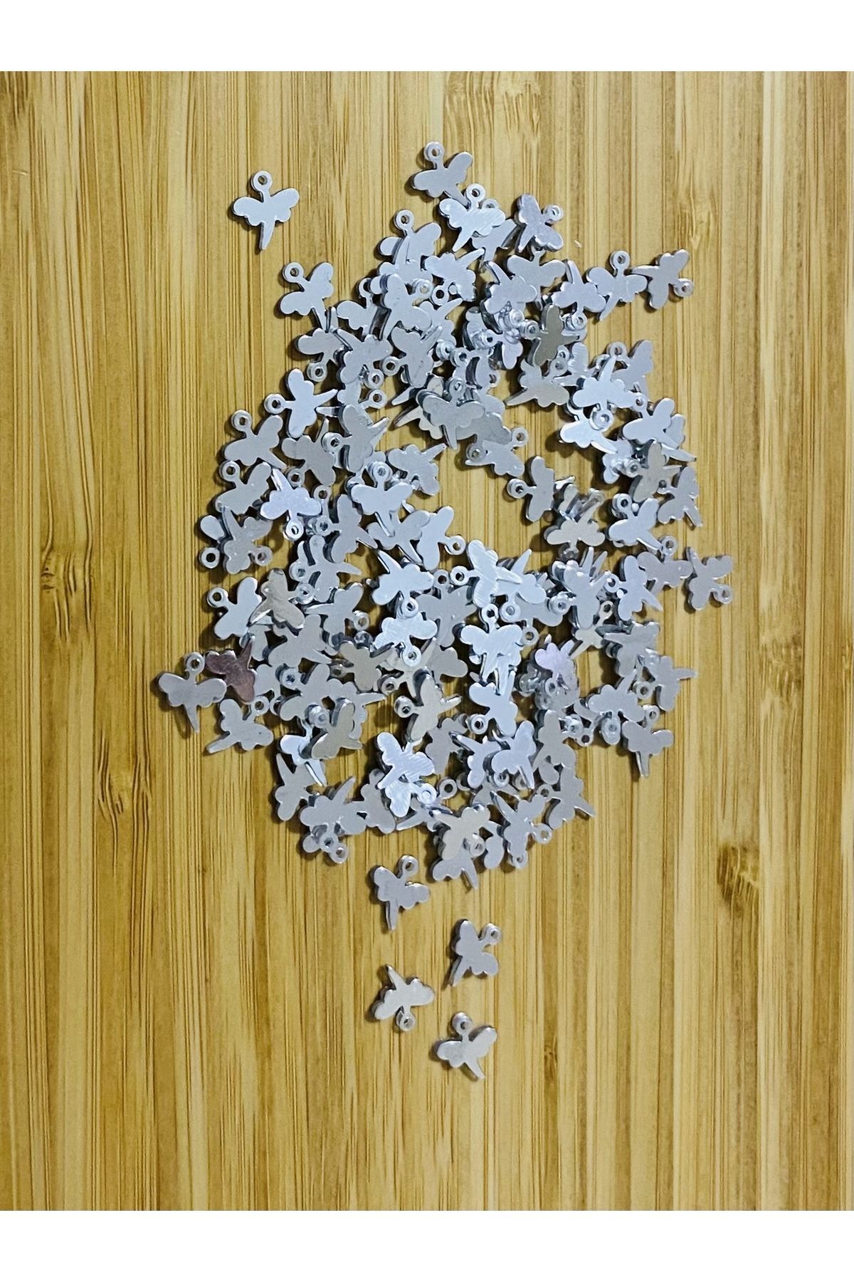 Gümüş Yusufçuk Oya, Abiye, Halhal, Bileklik, Kolye. Pleksi Plastik El Işleme Pul. 20gr.