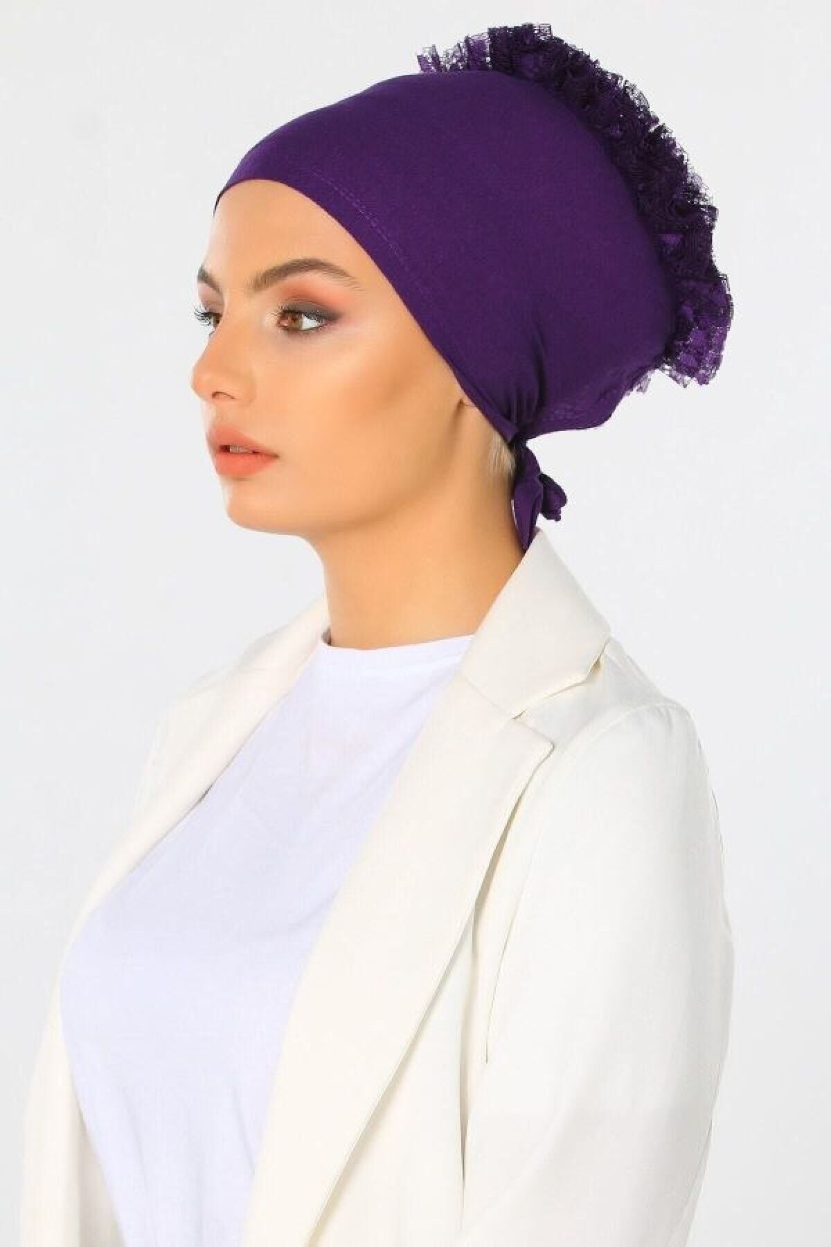 Güpür Fırfırlı Bone