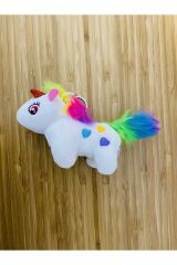 Sevimli At Anahtarlık. Beyaz. 12cm.