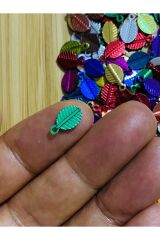 Renkli Kulplu Kahve Çekirdeği Oya, Abiye, Halhal, Bileklik, Kolye. Pleksi (KALIN) Plastik Pul. 20gr.