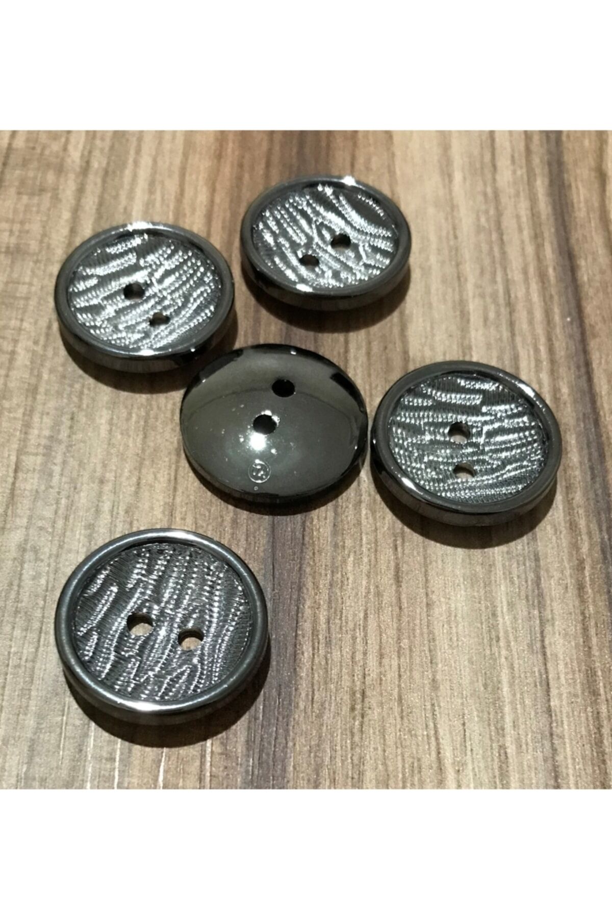 Çanak Metalize Düğme 2.5cm. 5'li Paket.