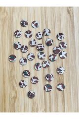 Yan Delikli Oya, Abiye, Havlu Ve Çeyizlik Plastik El Işleme Pul. 8mm.20gr. 750-760 Adet. Renk:5