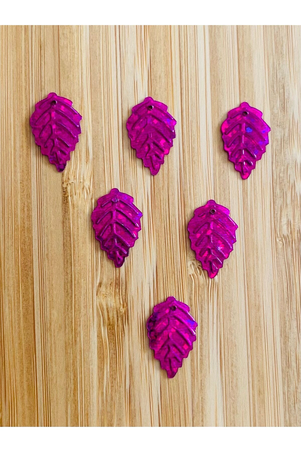 Halay Mendili Yaprak Pul Janjanlı Koyu Fuşya 20gr Takriben 300 Adet