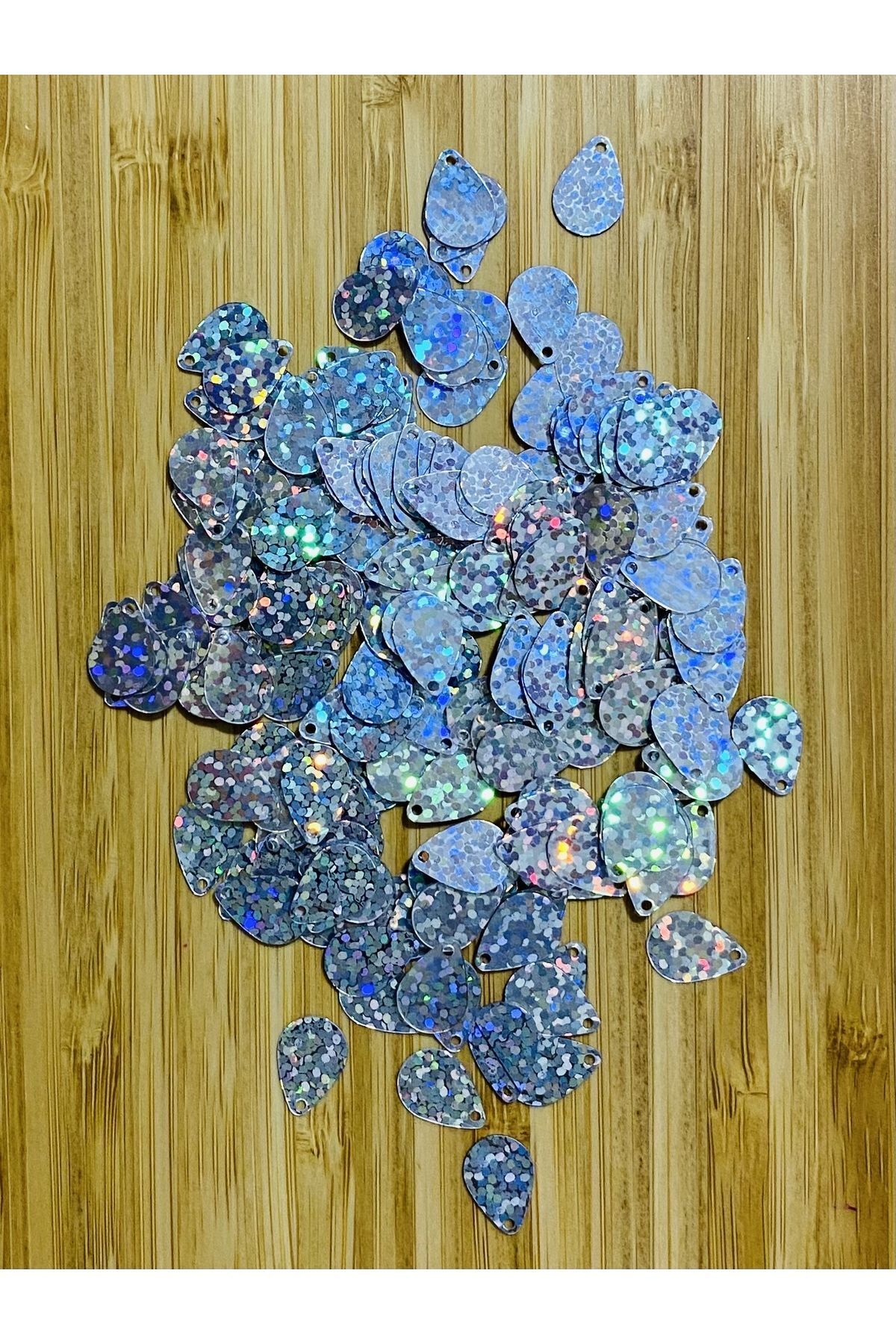 Oya, Halhal, Havlu, Halay Mendili, Abiye Işleme Akrilik Plastik Kaplama Lazer Damla Pul. Gümüş. 20gr