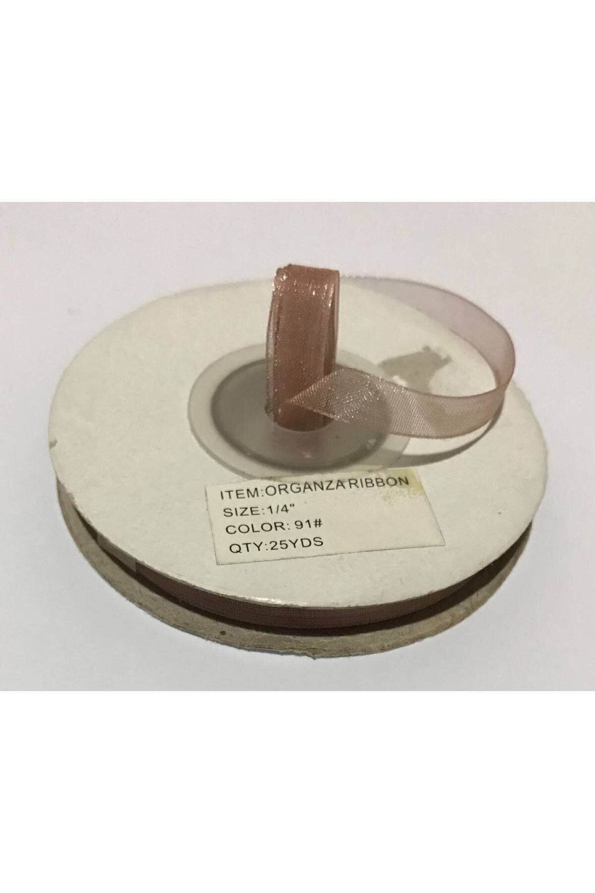 Organza (organze) Kurdele 6mmx25metre 1 Adet.