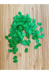 Halay mendili yaprak pul janjanlı yeşil 20 gr takriben 300 adet