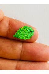 Halay mendili yaprak pul janjanlı yeşil 20 gr takriben 300 adet