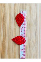 Halay mendili yaprak pul kırmızı 20 gr takriben 300 adet