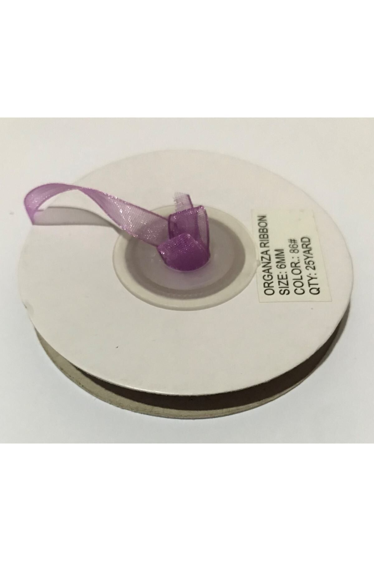 Organza (organze) Kurdele 6mmx25metre 1 Adet.