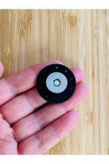 Çanta, Cüzdan (El işi örgü) Dikmeli Mıknatıslı Deri Kilit. Siyah 2 Adet.