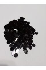 Yan delikli Oya, havlu, Abiye, çeyizlik el işleme pul 8mm 20 gr takriben 750 adet siyah