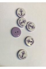 Çapa Bebe Düğmesi. 1.4cm 6'lı Paket.