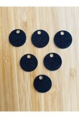 Simli Makrame Çanta, Cüzdan, Abiye Ve Halay Mendili El Işleme Pul 20mm. 25 Gr. Siyah.