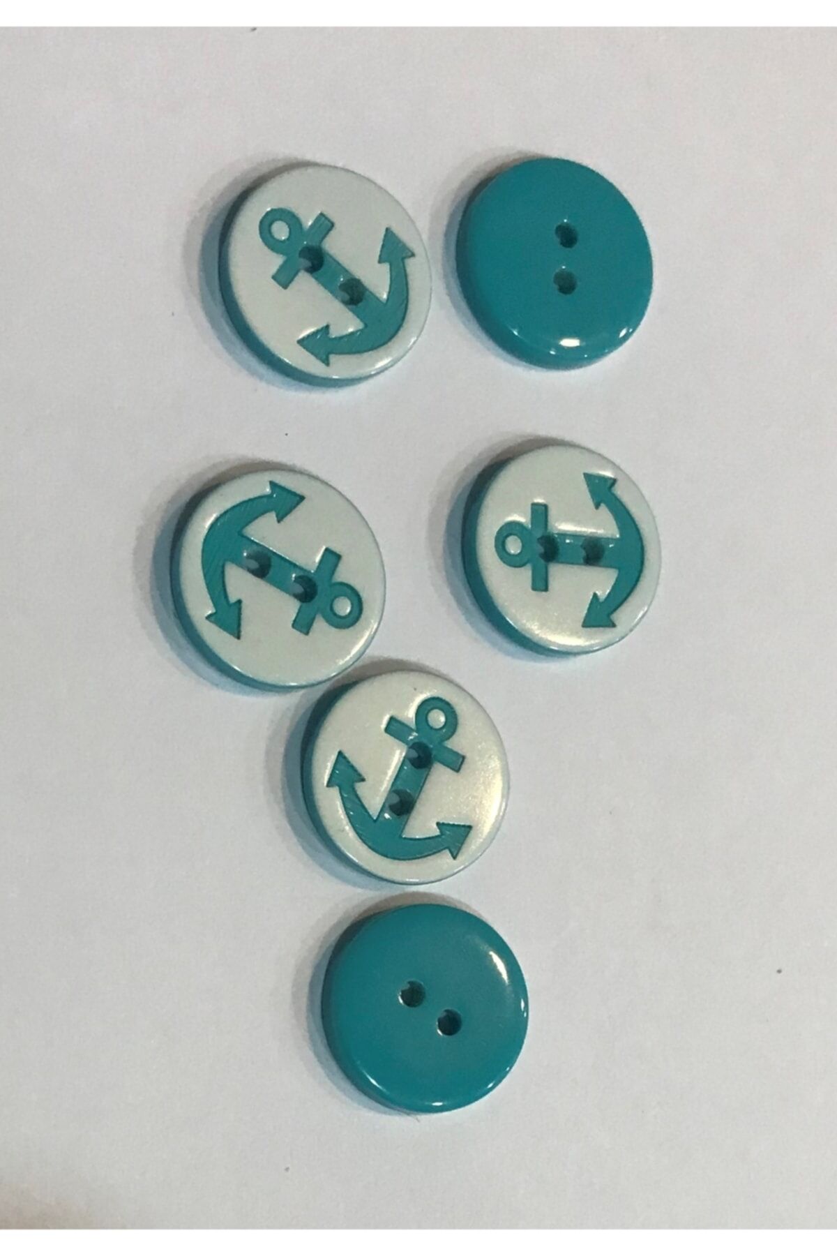 Çapa Bebe Düğmesi. 1.4cm 6'lı Paket.