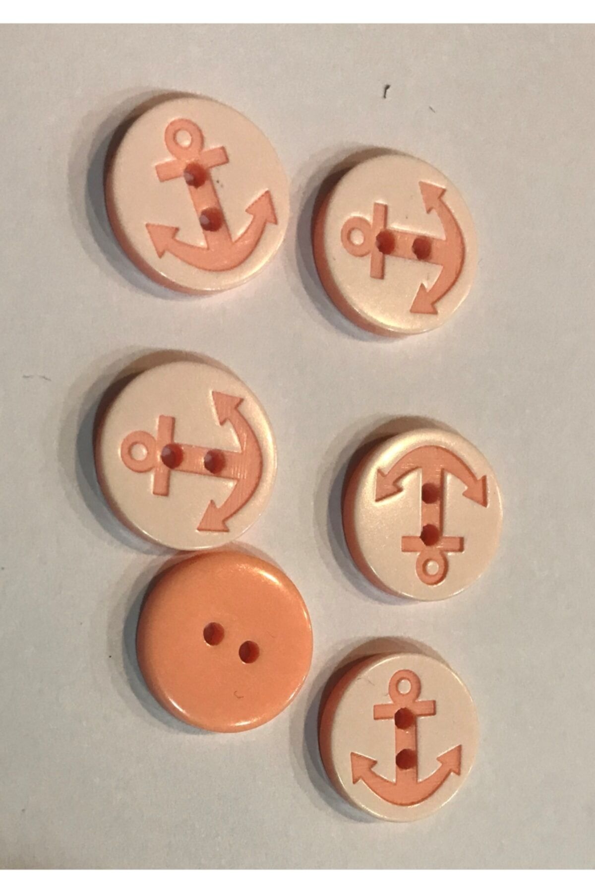 Çapa Bebe Düğmesi. 1.4cm 6'lı Paket.