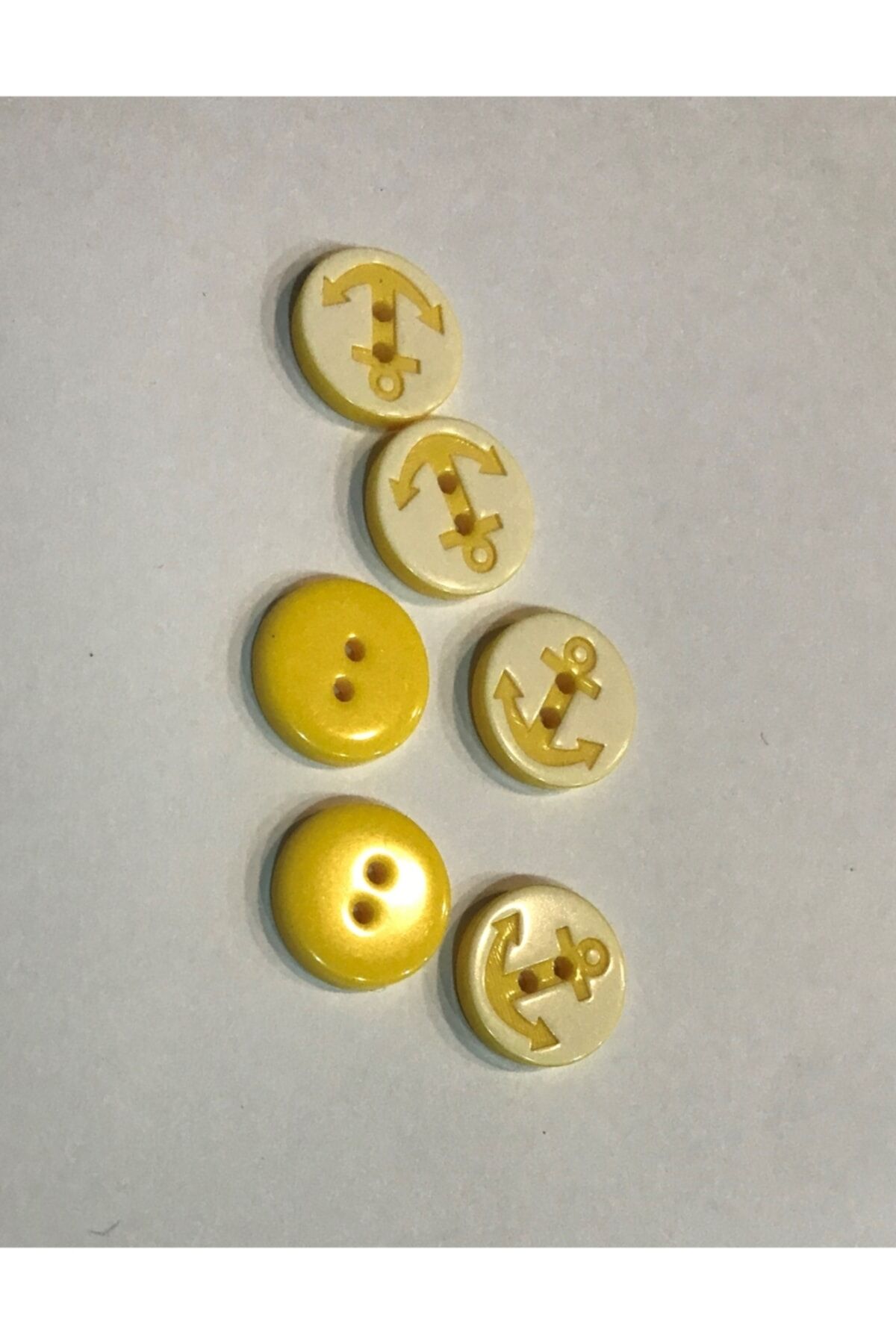 Çapa Bebe Düğmesi. 1.4cm 6'lı Paket.