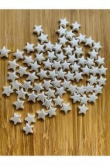 Oya, Takı, Abiye El Işleme Plastik Yıldız Inci. 25gr. Tahmini 80 Adet. Krem.