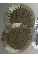 Simli makrame çanta, cüzdan, abiye ve halay mendili el işleme pul 20mm. 25 gr.