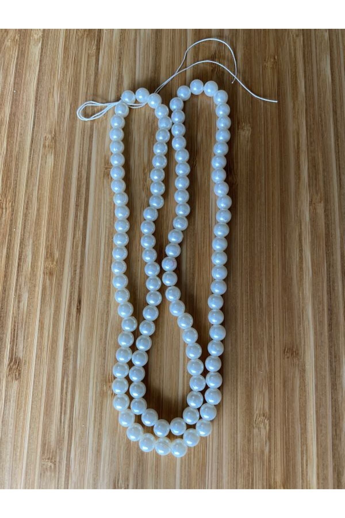 No:8 Inci Boncuk Krem 1 Dizi.