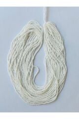 No;108 Renk: Kırık Beyaz. Kum Boncuk, Çekoslovakya(HAPİSHANE IŞİ)boncuğu 12dizi