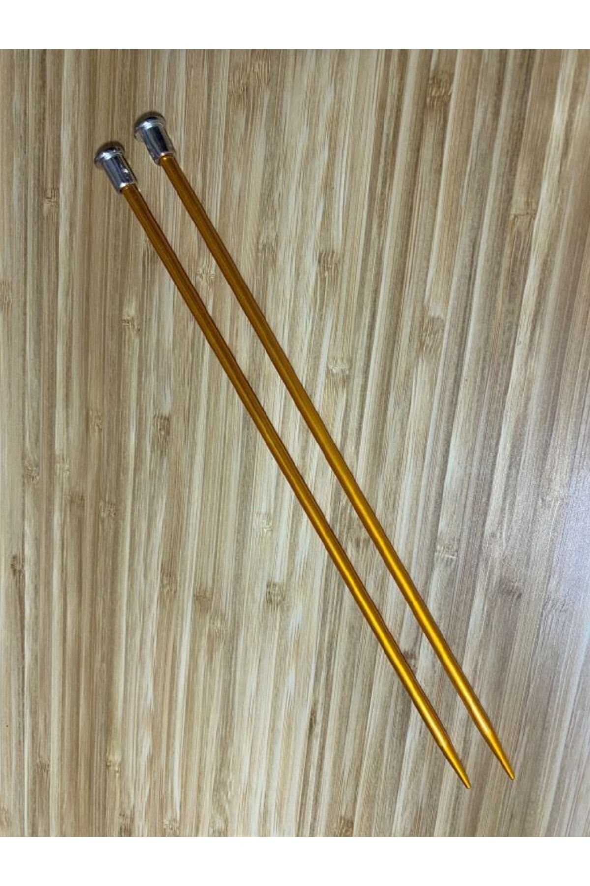 Renkli Metal Örgü Şiş 35cm. 4mm.