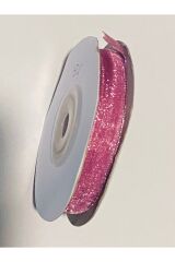 Organza (organze) Kurdele 1cm x 25metre 1 Adet. Renk: 125 Gül kurusu.