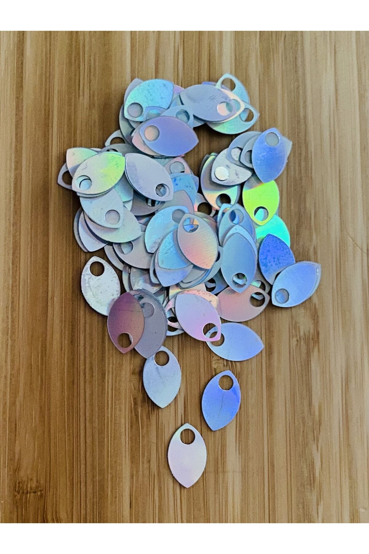 Janjanlı kaplama akrilik plastik balık el işleme pulu 20 gr