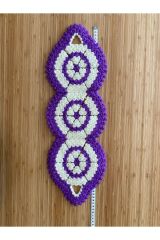 Çeyizlik Ve Banyo Lif Takımı 2’li Set. Mor/Krem.