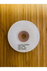 Organza (organze) Kurdele 1cm x 25metre 1 Adet. Renk: 45 Pembe.