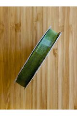 Organza (organze) Kurdele 1cm x 25metre 1 Adet. Renk: 72 Yeşil.