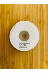 Organza (organze) Kurdele 1cm x 25metre 1 Adet. Renk: 72 Yeşil.