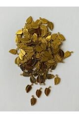 Oya, Abiye, Örgü, Halhal, Takı Vb. Yeni Sarı Yaprak El Işleme Pleksi Pul. 20gr. Tahmini 200 Adet.