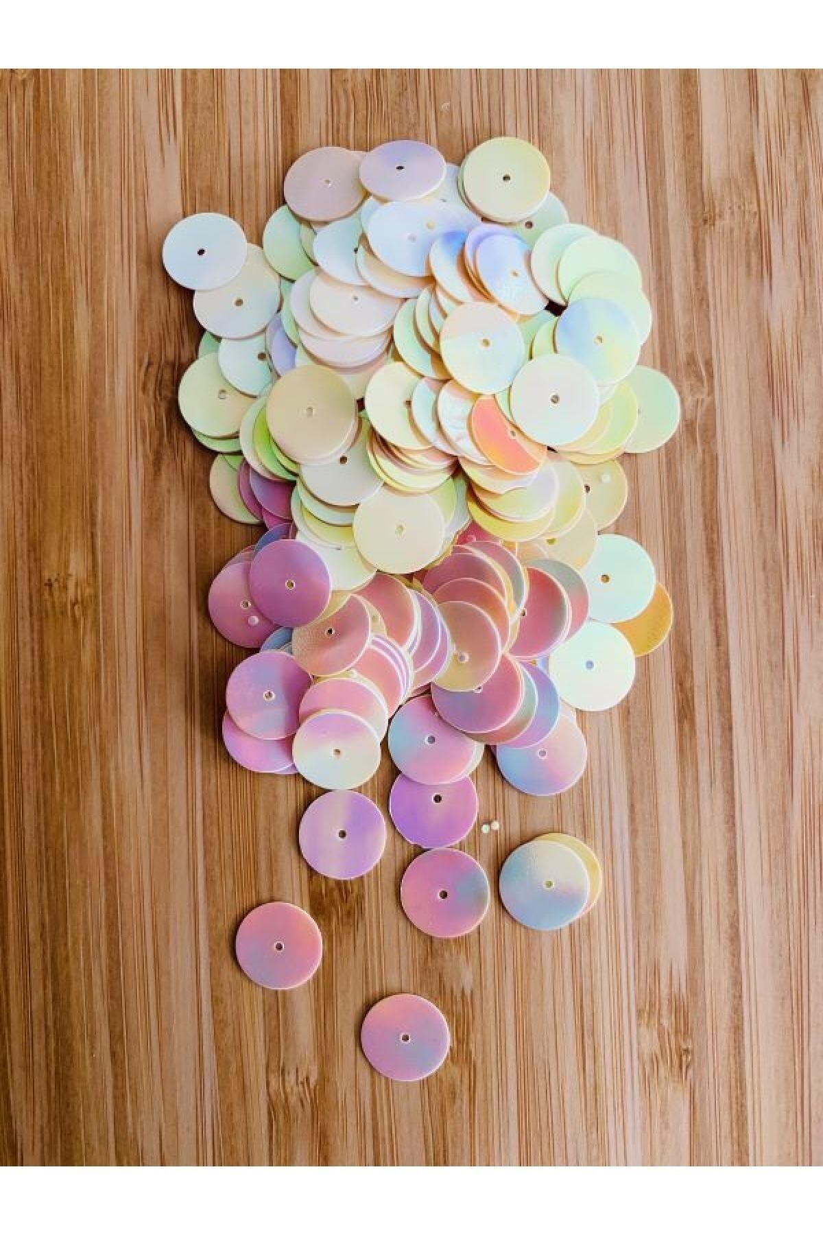 Yazma Havlu Abiye Çeyiz Işleme Pul 12mm 20gr 420 425 adet  Janjan Krem