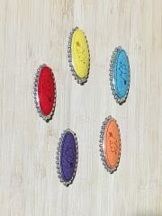 Kilitli Şal ve Eşarp İğnesi. 5 adet. Renkli. 18mm x 4 cm.