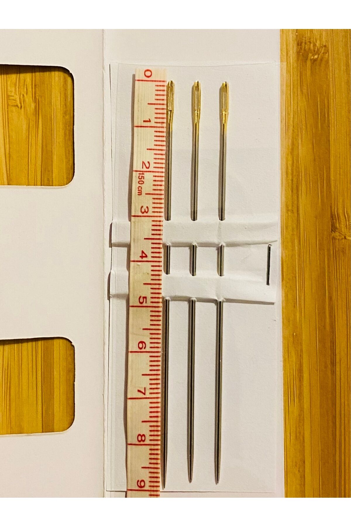 Sarı Göz Yorgan Dikiş Iğne Seti. 3'lü paket. 9cm.