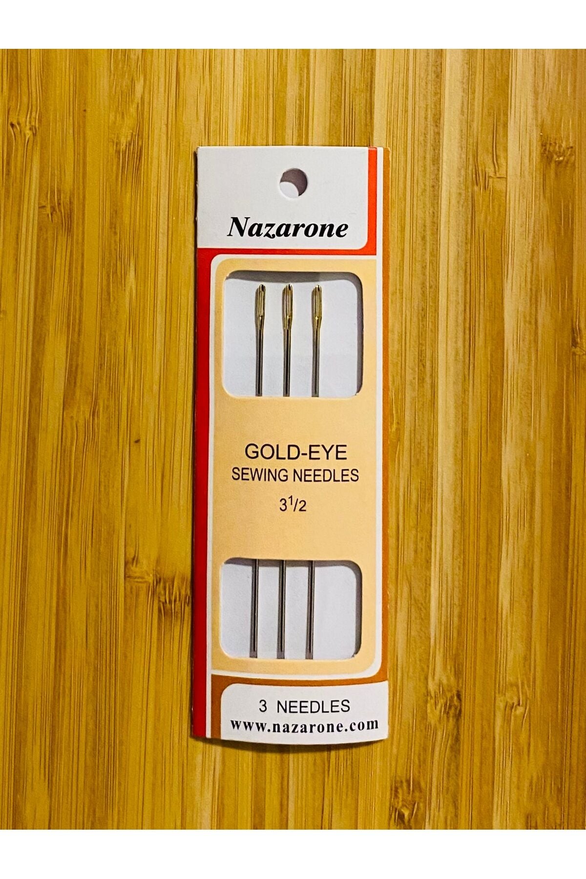 Sarı Göz Yorgan Dikiş Iğne Seti. 3'lü paket. 9cm.