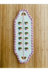 Çeyizlik Ve Banyo Lif Takımı 2'li Set. Beyaz-Pembe-Lila-Yeşil