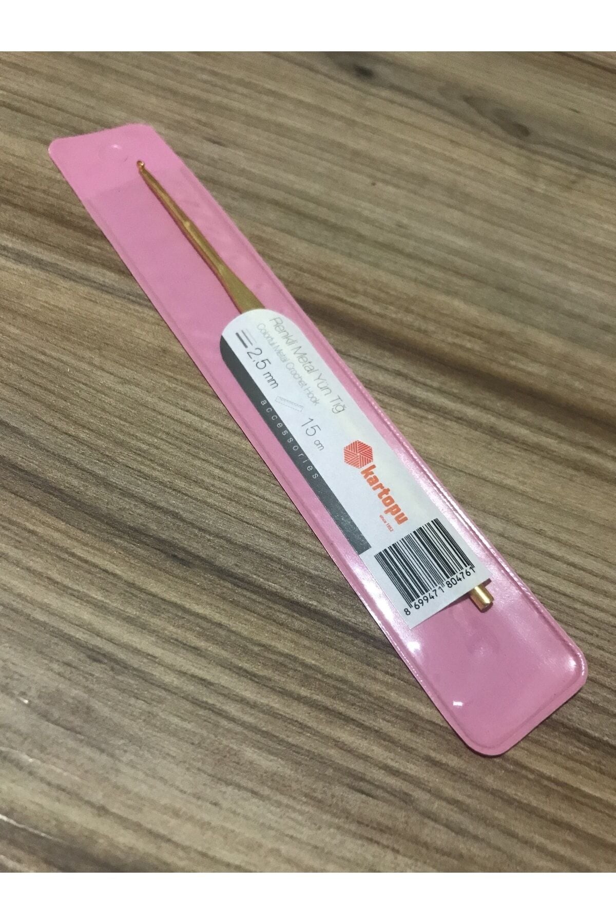 Sarı Renkli Metal Örgü Tığ No:2,5