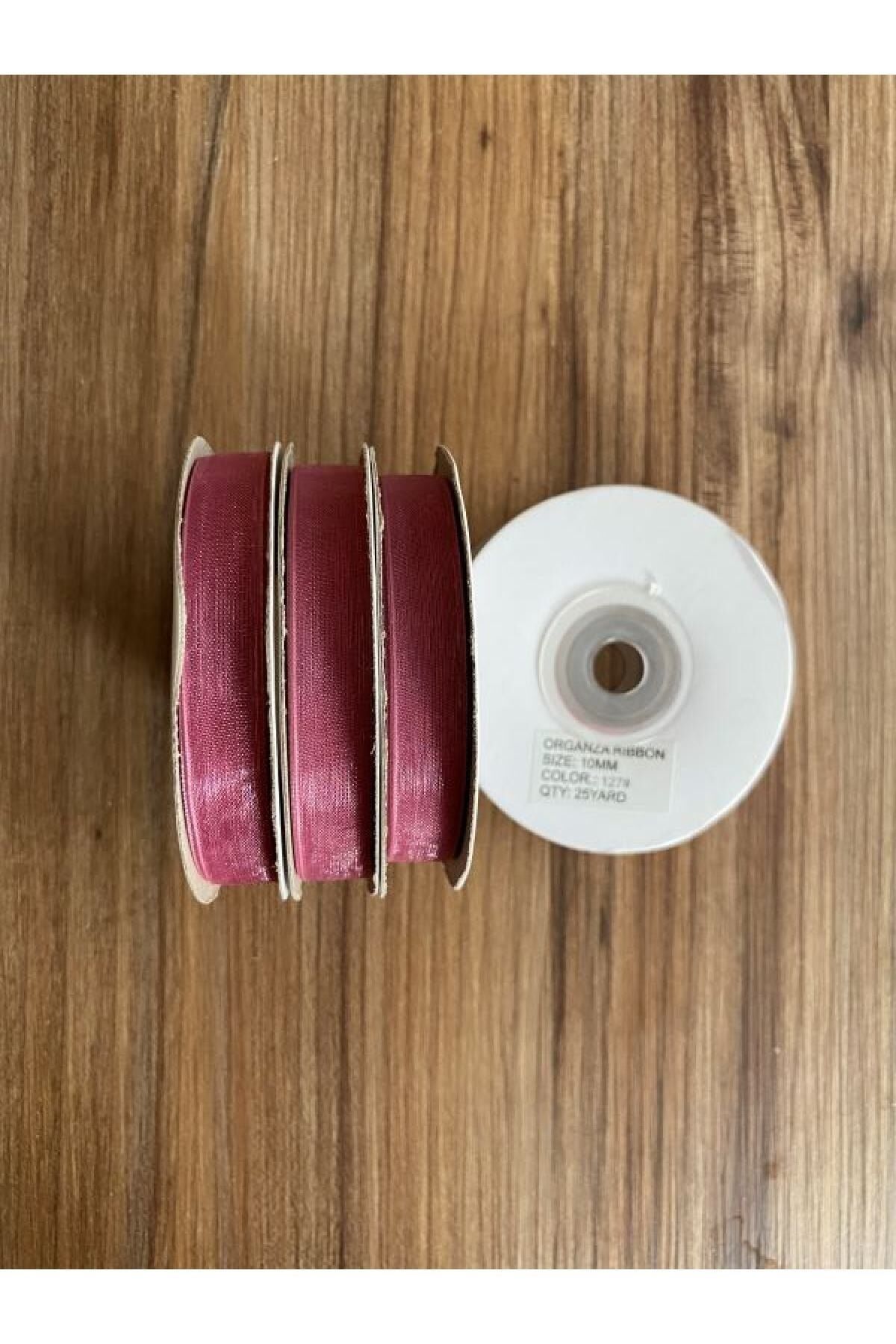 Organza (organze) Kurdele 1cmx25metre 1 Adet.