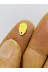 Yazma, Havlu, Abiye, Çeyizlik Işleme Damla Pul. 9x5mm. 20gr. Takriben 1120 Adet. Gold.