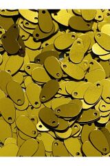 Yazma, Havlu, Abiye, Çeyizlik Işleme Damla Pul. 9x5mm. 20gr. Takriben 1120 Adet. Gold.